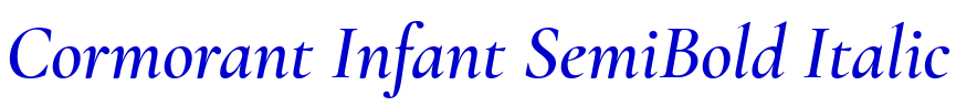 Cormorant Infant SemiBold Italic fonte